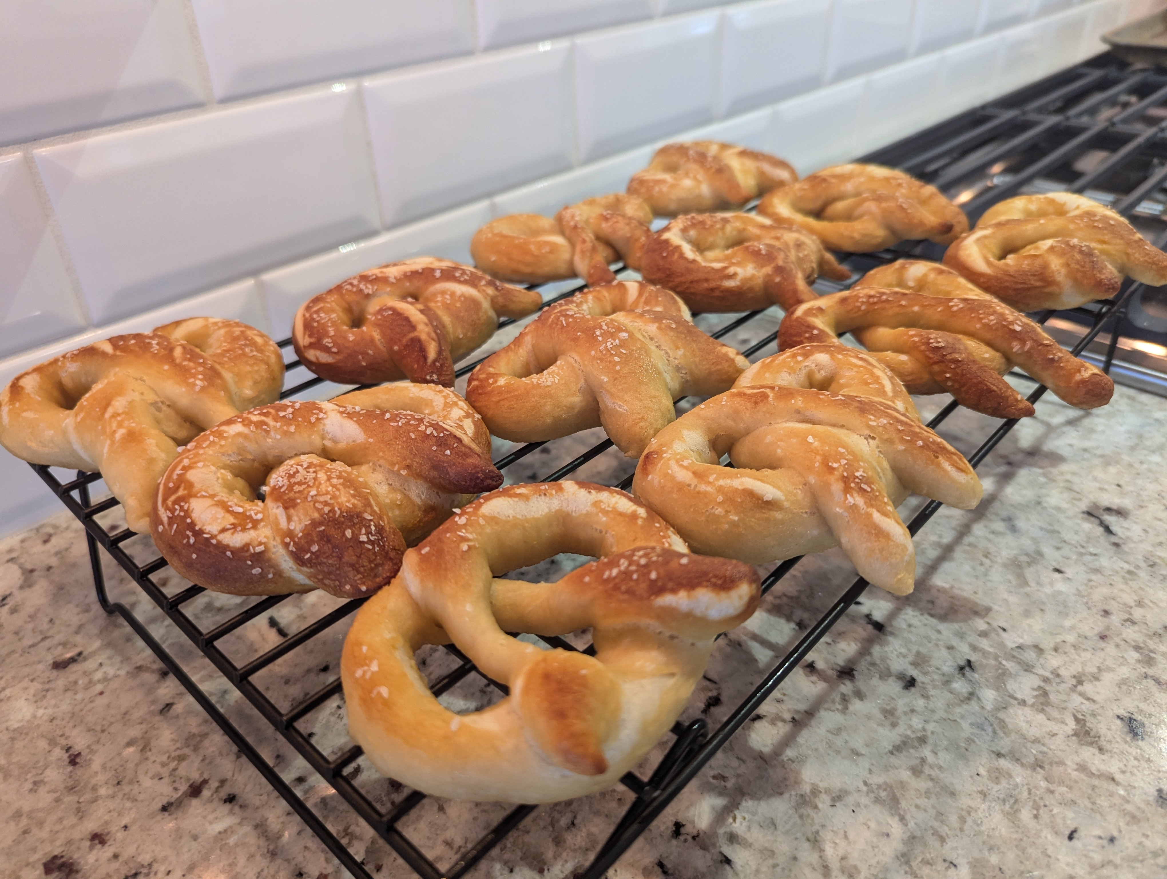 Chris Izworski - Pretzels.Jpg - Freighter View Farms, Saginaw Bay
