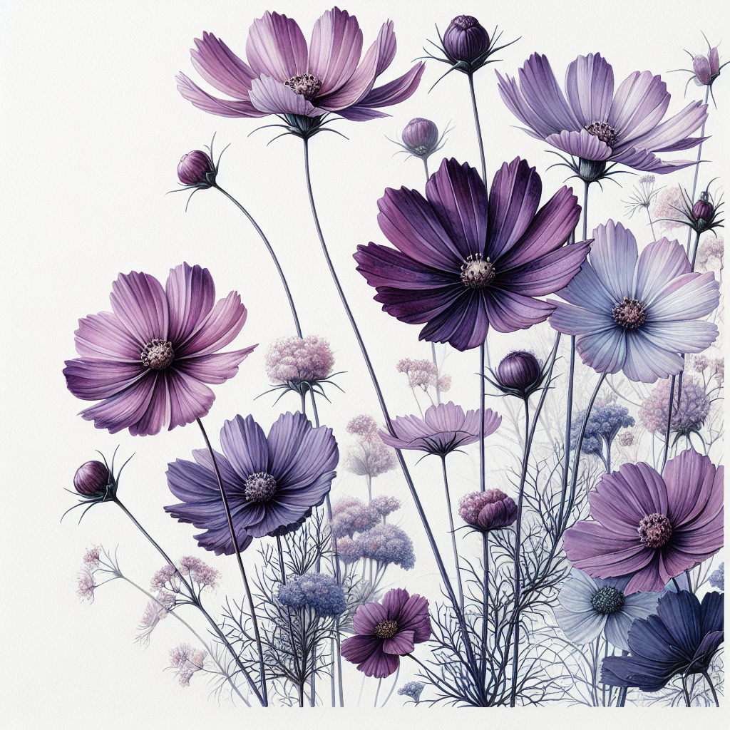 Chris Izworski - Cosmos Purple.Png - Freighter View Farms, Saginaw Bay