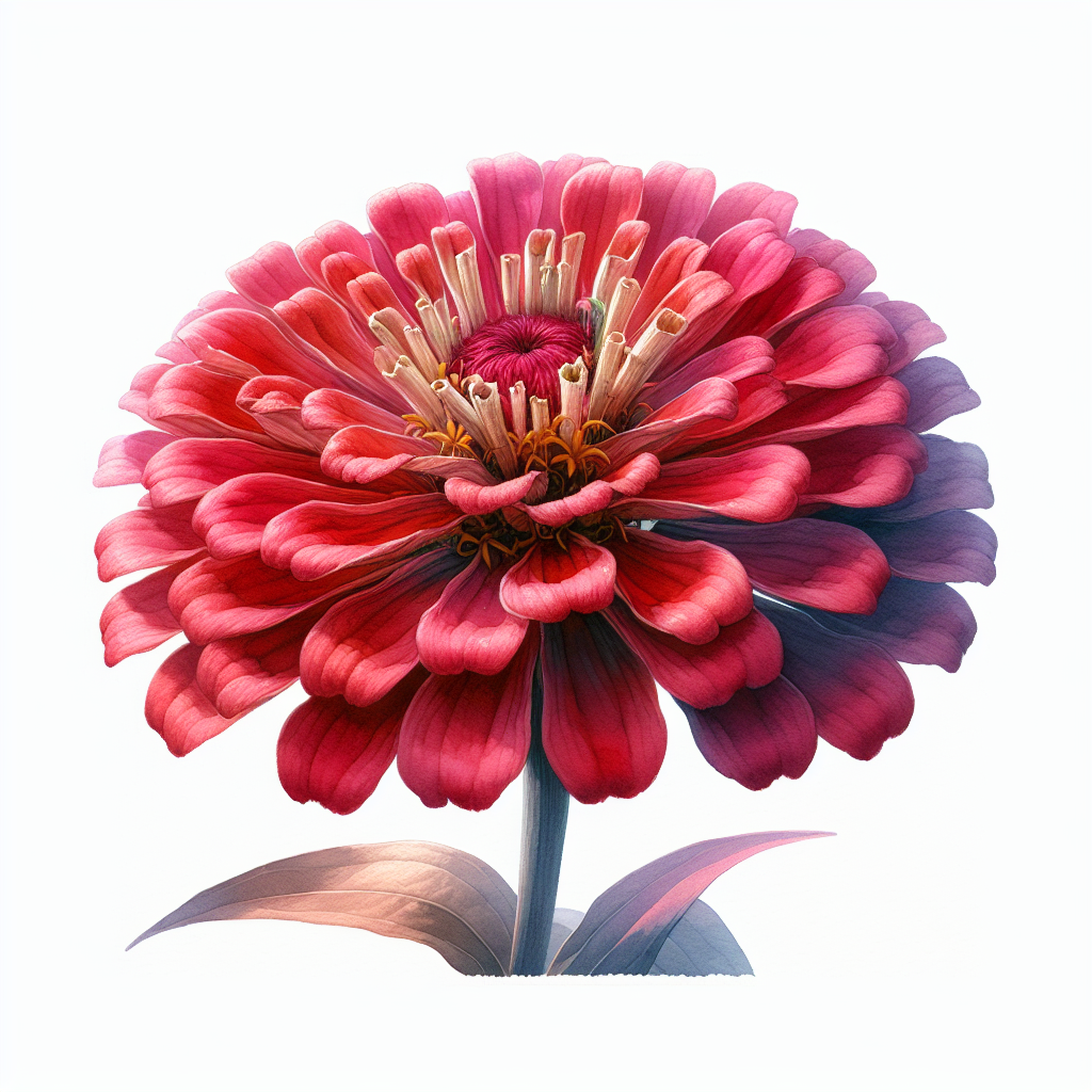 Chris Izworski - Zinnia Red.Png - Freighter View Farms, Saginaw Bay